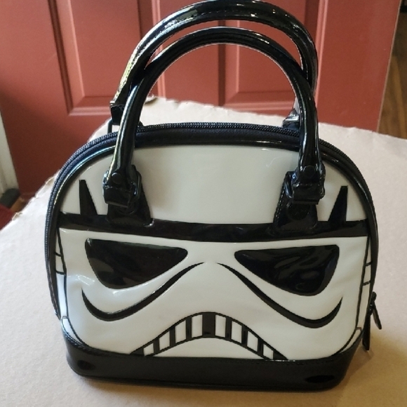 Star Wars Loungefly STORM TROOPER Black and White Mini Bag NWOT - Picture 1 of 14